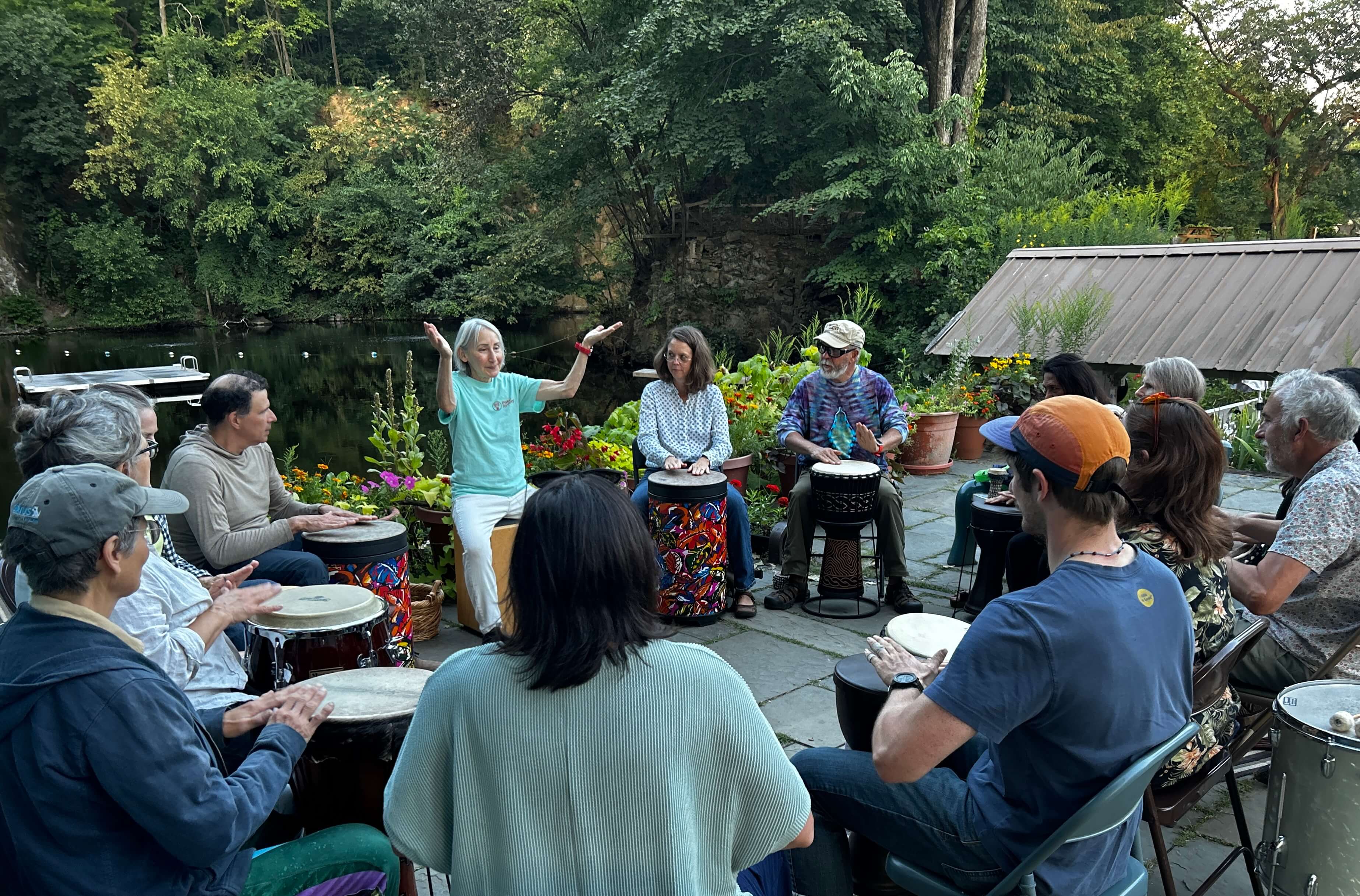 Drumming at Hopewell Quarry